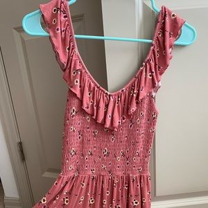 Xhilaration Floral off the shoulder  romper